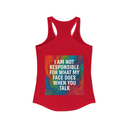 When You Talk Women's Racerback Tank