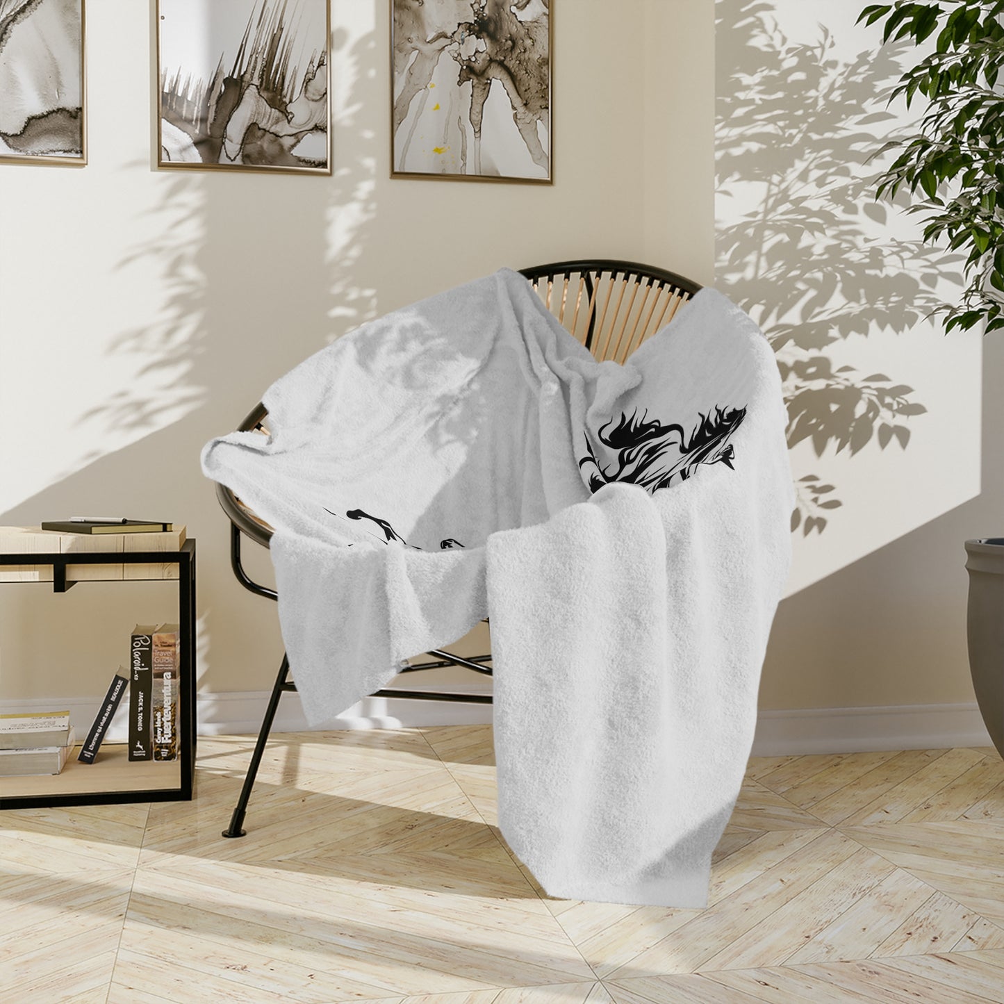 Horsin' Around Velveteen Microfiber Blanket