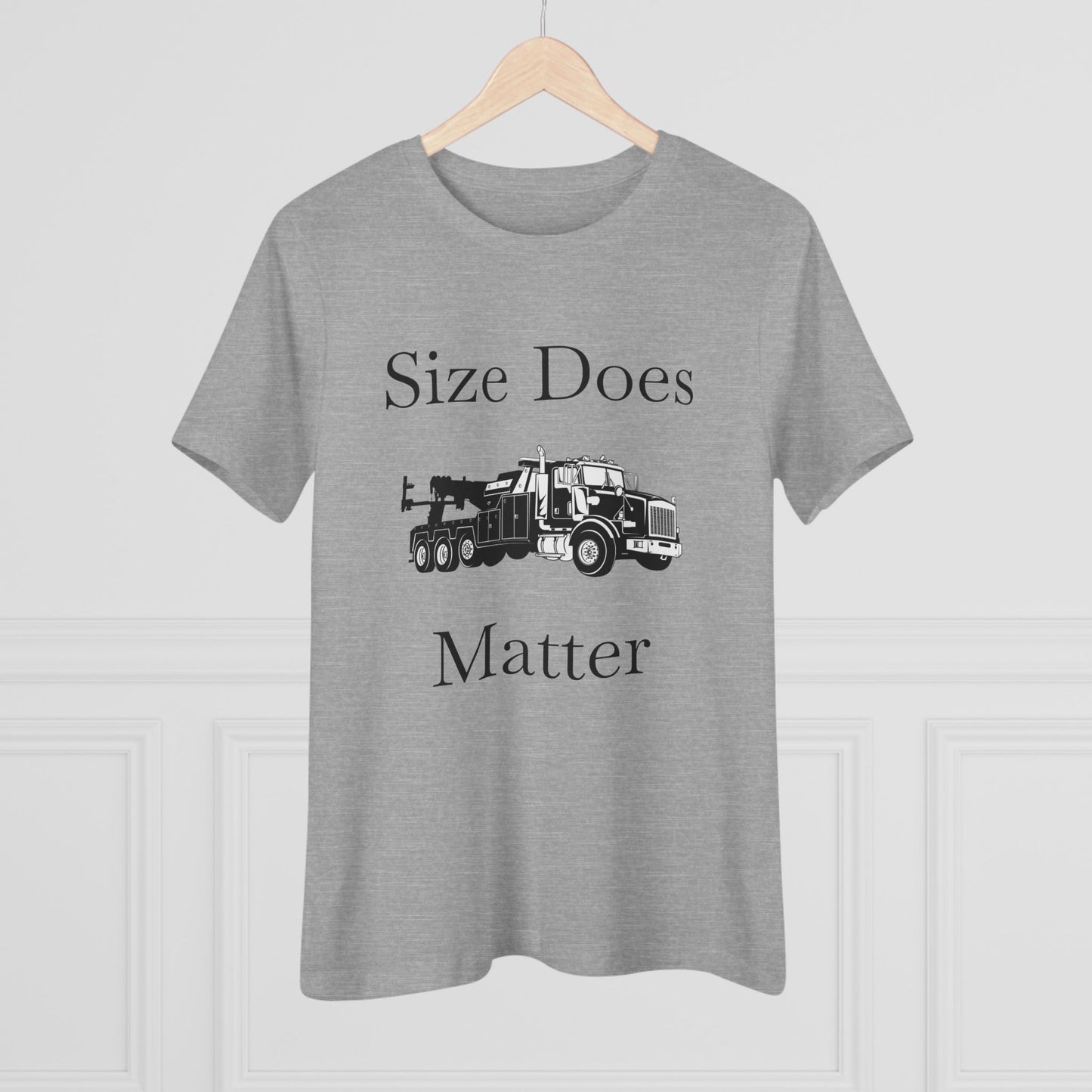 Size Does Matter Women's Short Sleeve Crewneck Tee