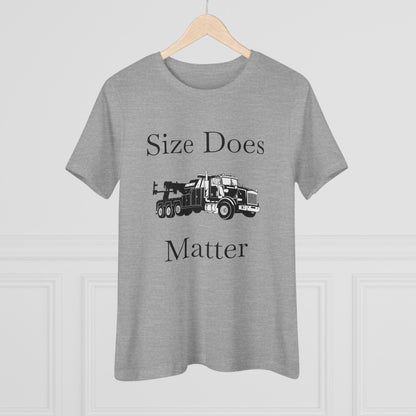 Size Does Matter Women's Short Sleeve Crewneck Tee
