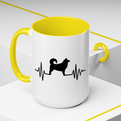 My Heart Beats For Malamutes 2-Tone Coffee Mug