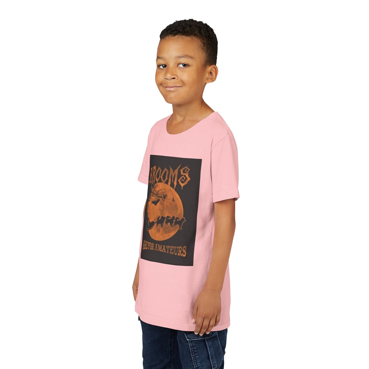 Brooms Are For Amateurs Youth Unisex Short Sleeve Crewneck Tee