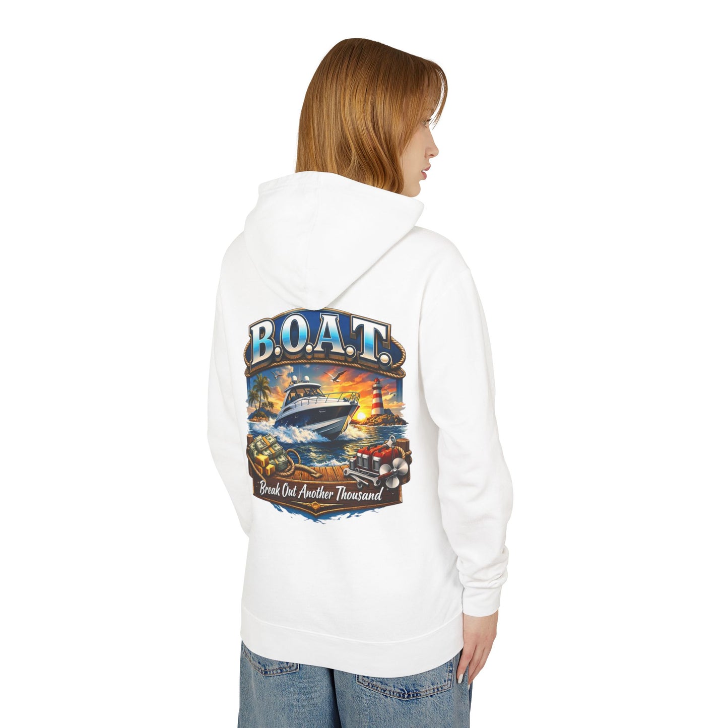 B.O.A.T. Unisex Lightweight Hoodie