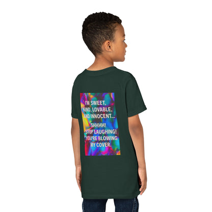 Blowing My Cover Youth Unisex Short Sleeve Crewneck Tee