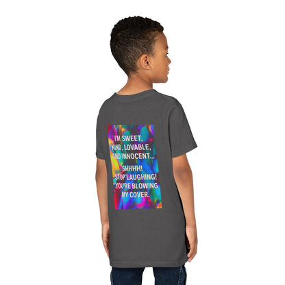 Blowing My Cover Youth Unisex Short Sleeve Crewneck Tee
