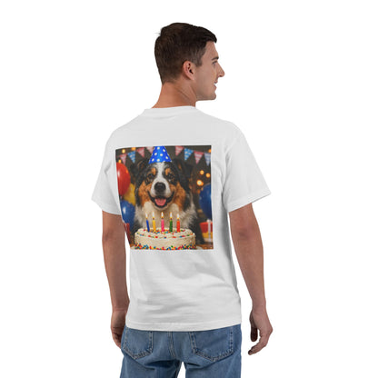 Birthday Buddy Aussie Men's Short-Sleeve Crewneck Tee