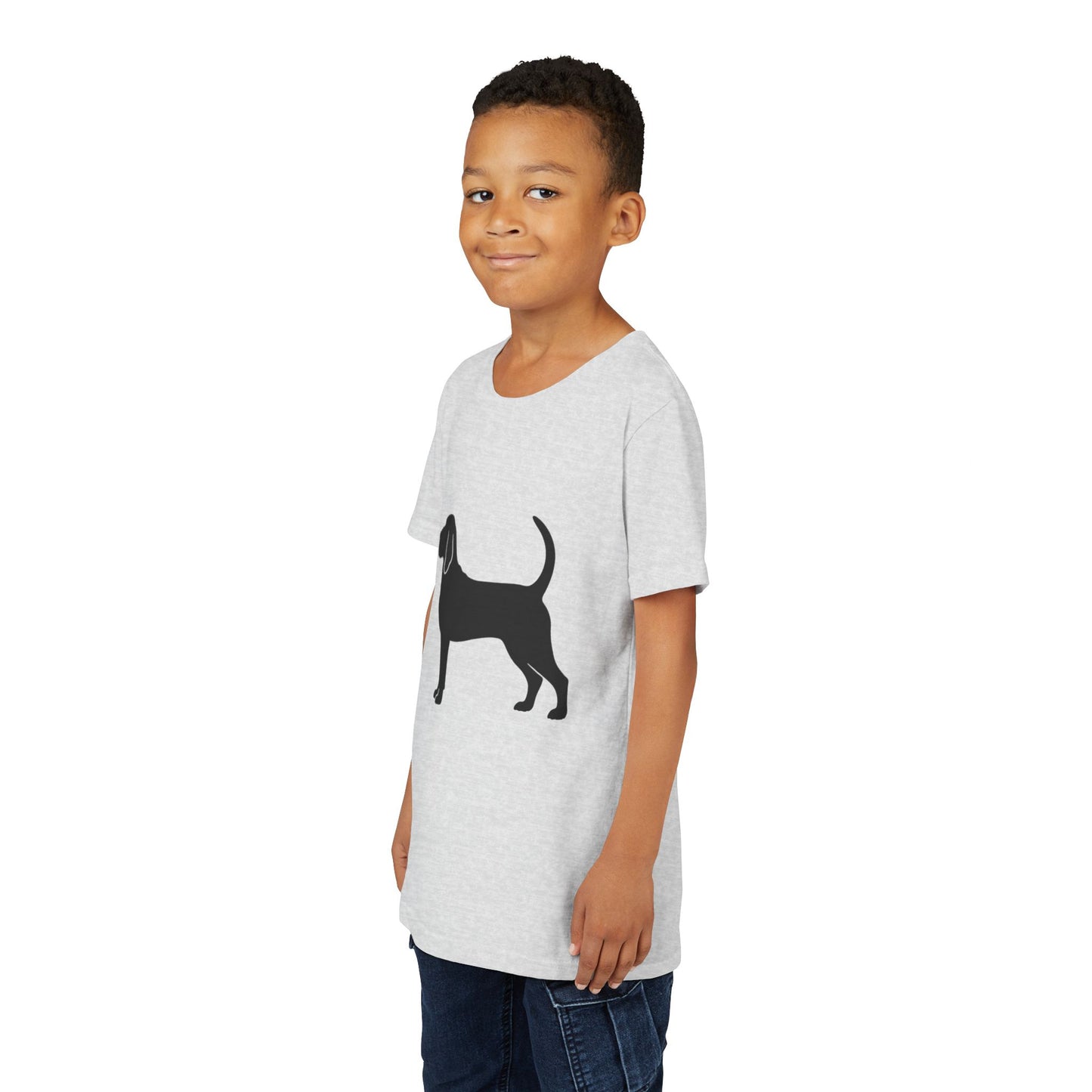 Bloodhound Silhouette Youth Unisex Short Sleeve Crewneck Tee