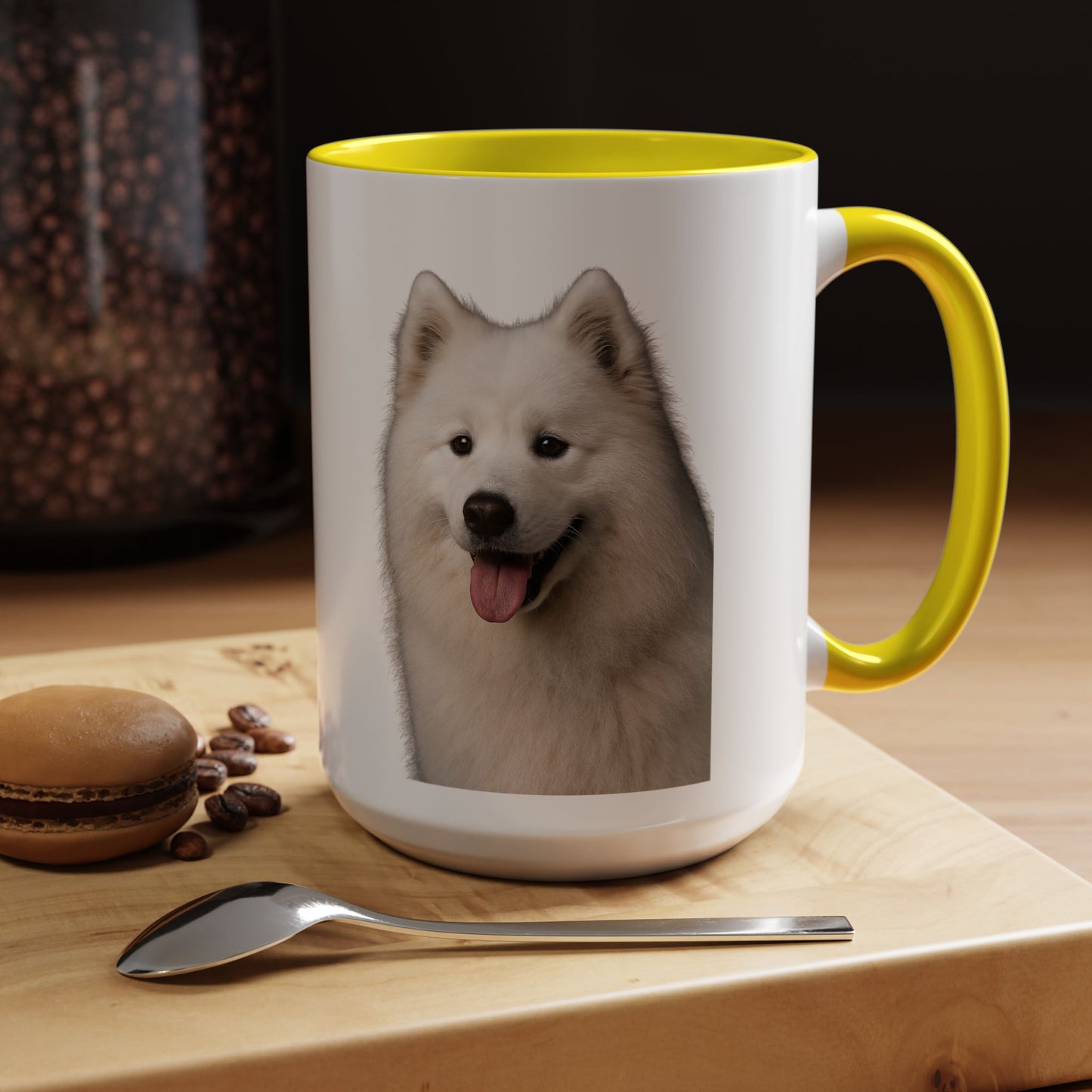 Samoyed Head 2-Tone Coffee Mug