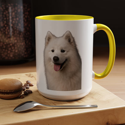 Samoyed Head 2-Tone Coffee Mug