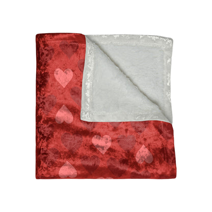 Cupid's Companion Poodle Crushed Velvet Blanket