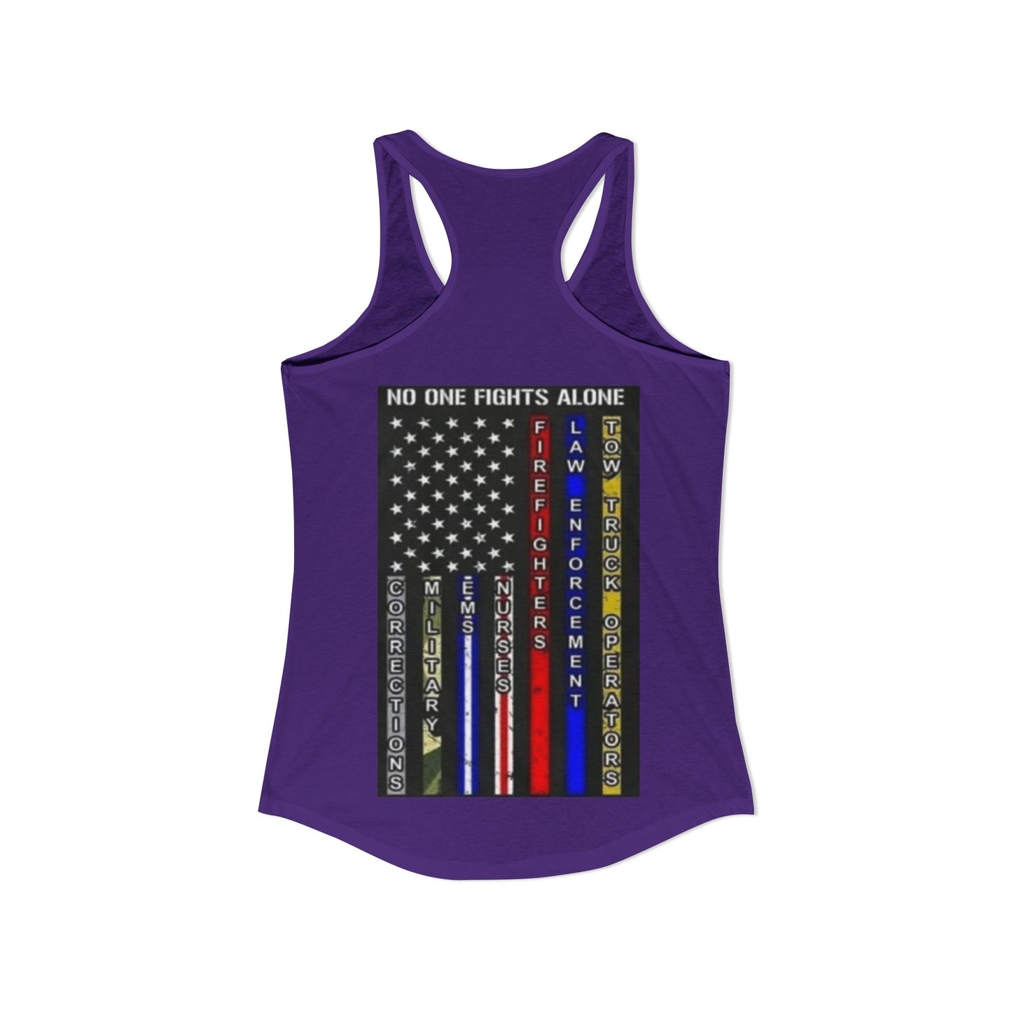 No One Fights Alone Women's Racerback Tank