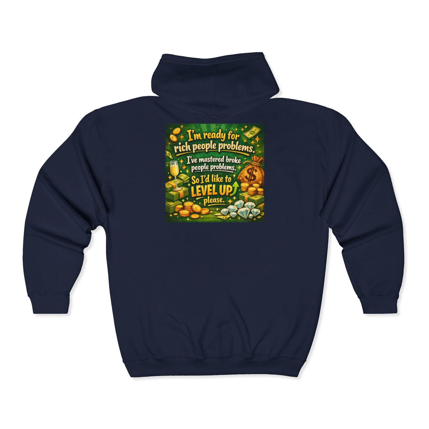 Level Up Unisex Full Zip Hoodie