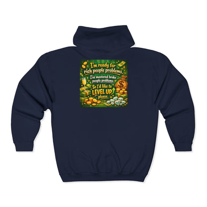 Level Up Unisex Full Zip Hoodie