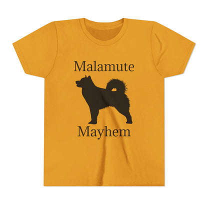 Malamute Mayhem Youth Unisex Short Sleeve Crewneck Tee