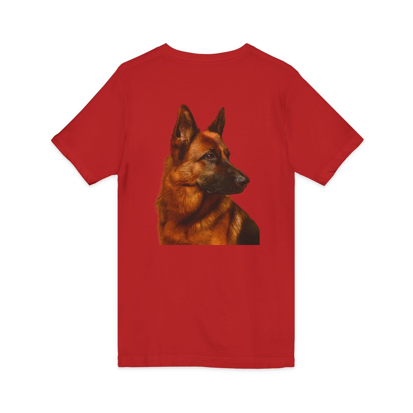 German Shepherd Head Unisex Short Sleeve V-Neck Tee