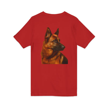 German Shepherd Head Unisex Short Sleeve V-Neck Tee