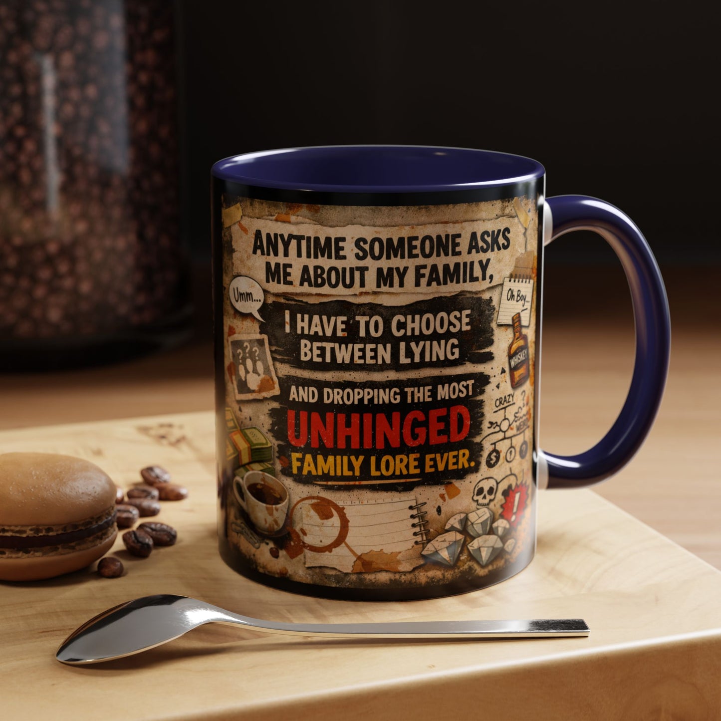 Unhinged Family 2-Tone Coffee Mug