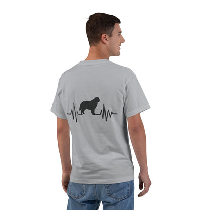 My Heart Beats For Newfies Men's Short-Sleeve Crewneck Tee