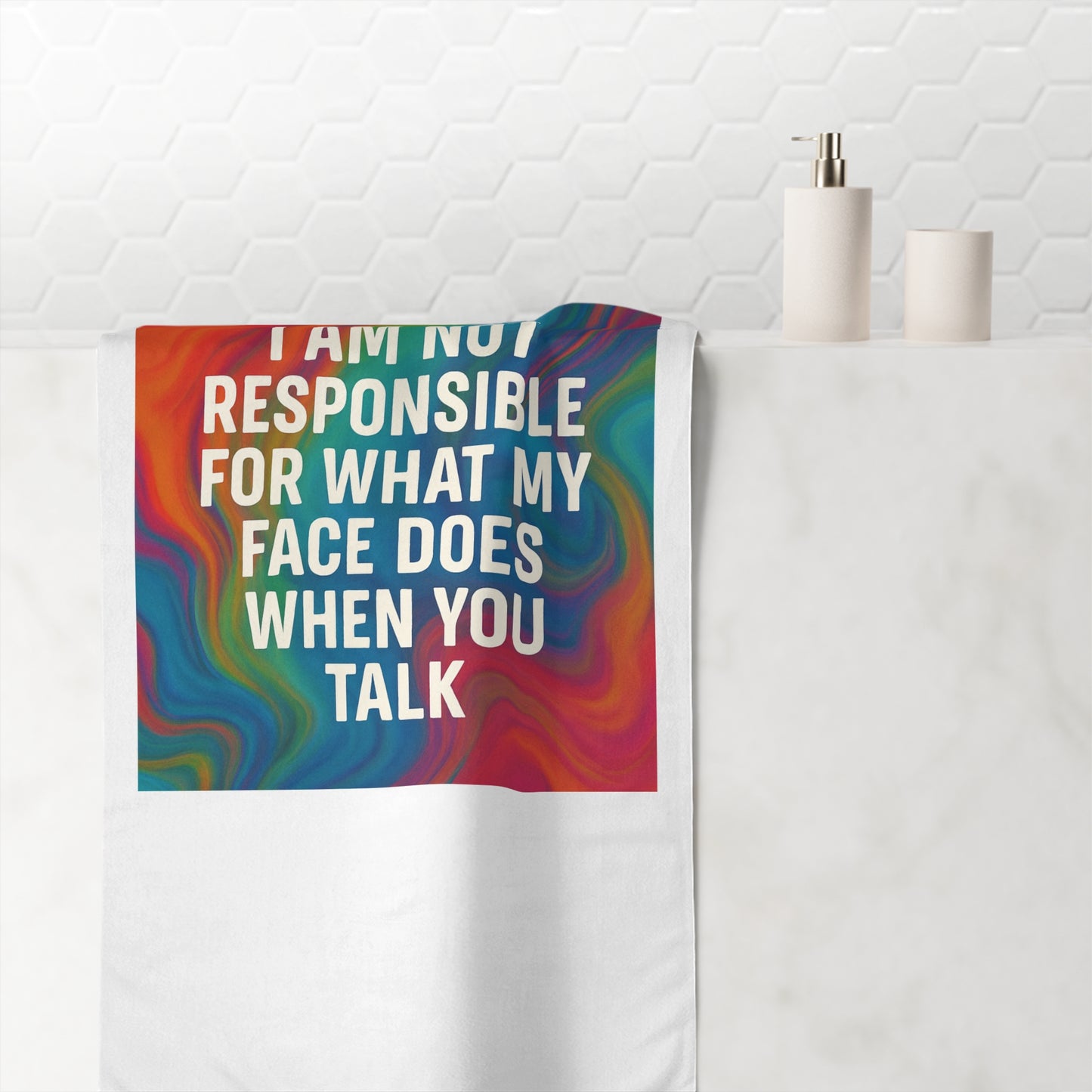 When You Talk Mink-Cotton  Beach Towel