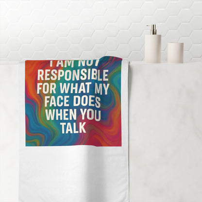 When You Talk Mink-Cotton  Beach Towel