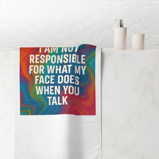 When You Talk Mink-Cotton  Beach Towel