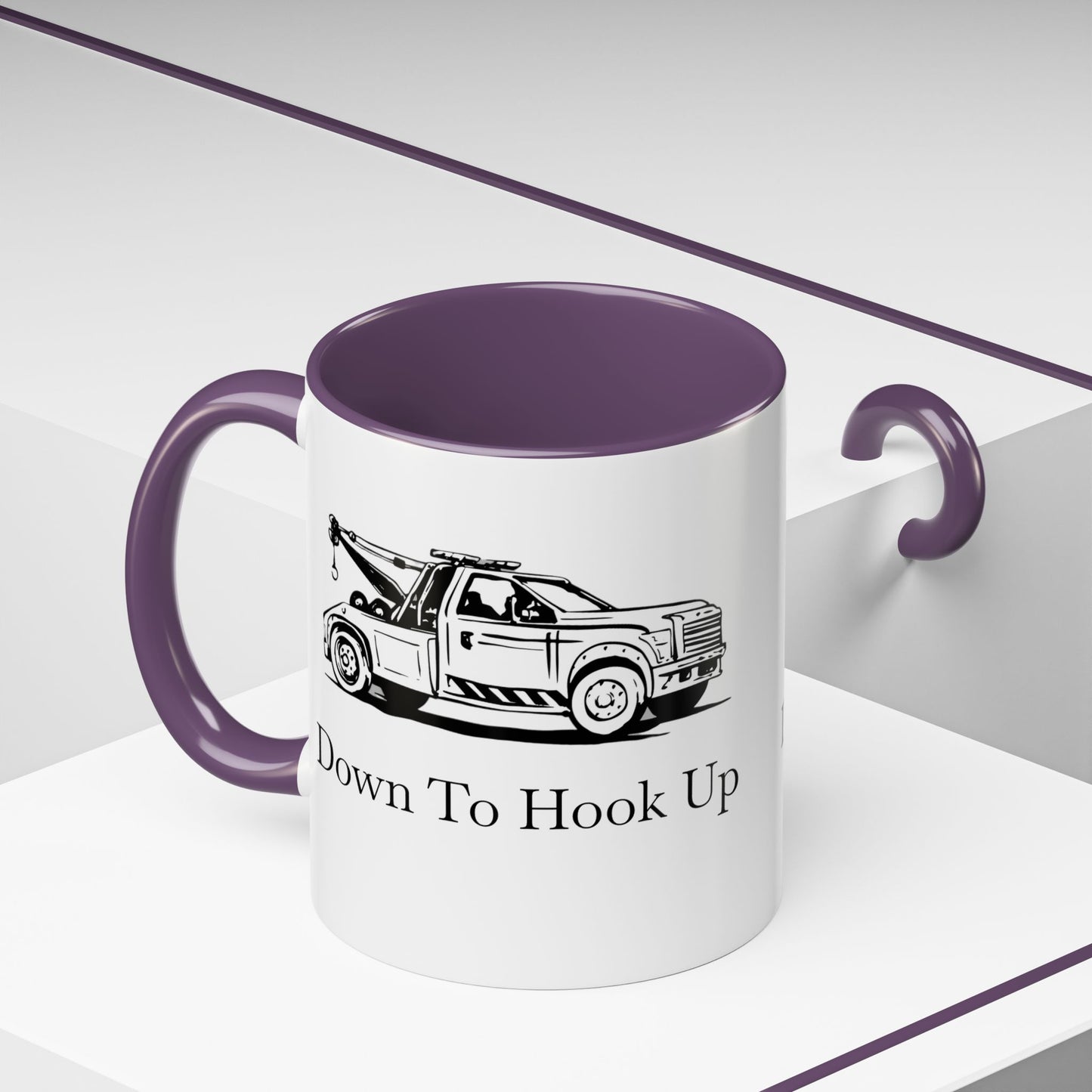 Down To Hook Up 2-Tone Coffee Mug