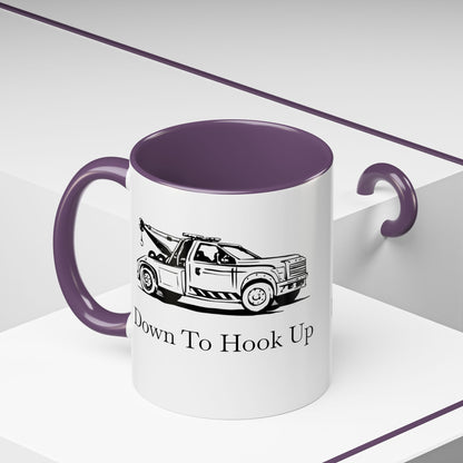 Down To Hook Up 2-Tone Coffee Mug