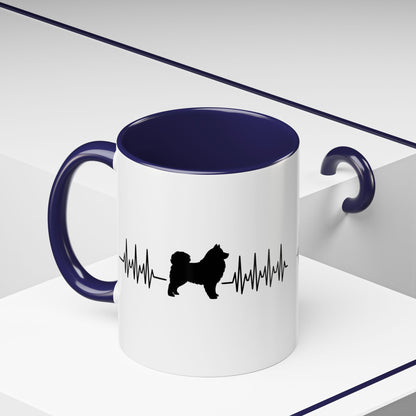 My Heart Beats For Samoyeds 2-Tone Coffee Mug