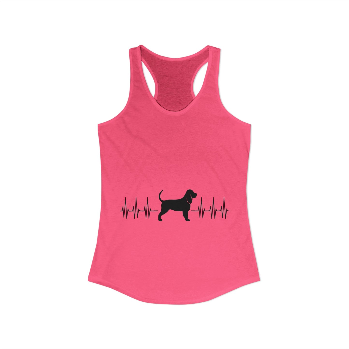 My Heart Beats For Bloodhounds Women's Racerback Tank
