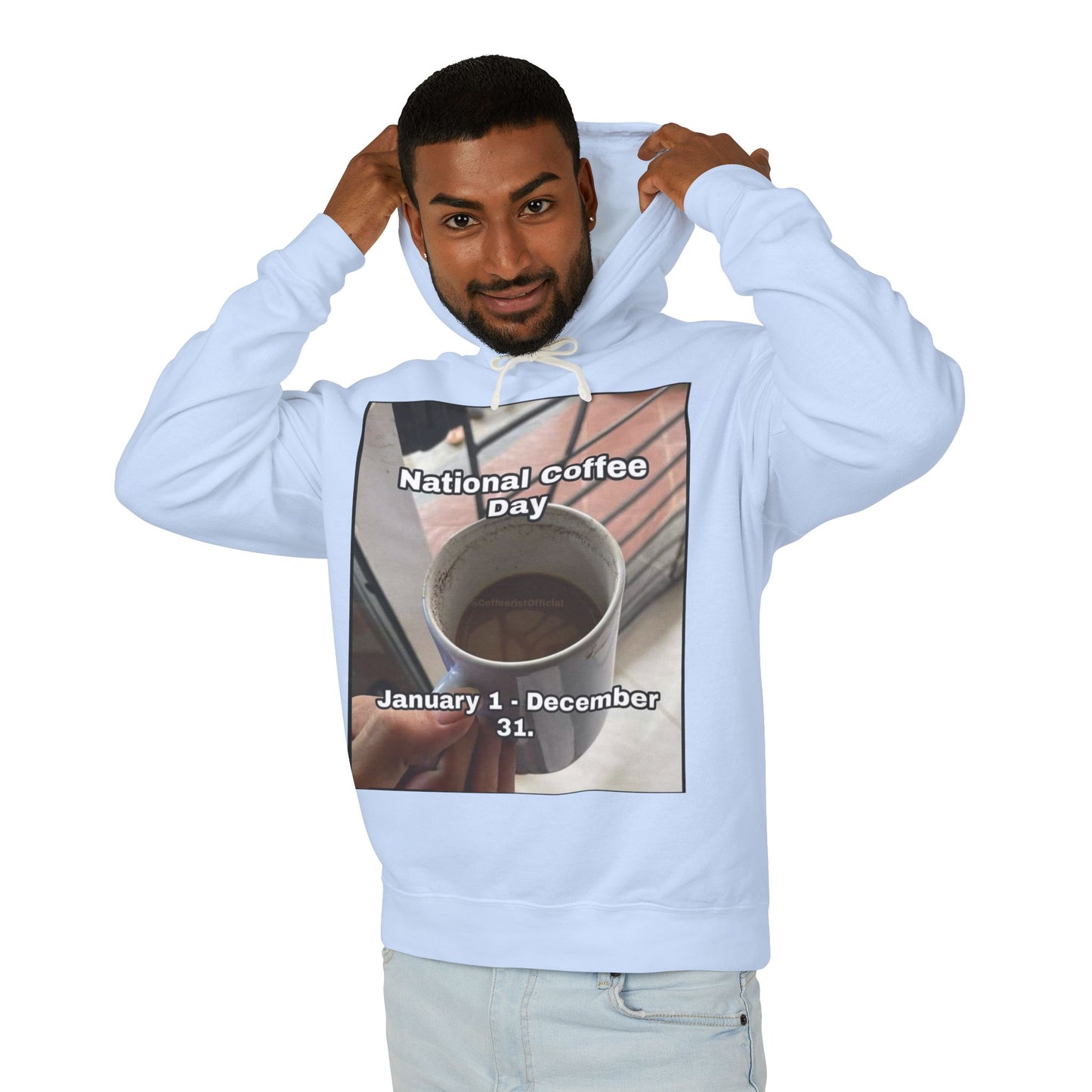 National Coffee Day Unisex Lightweight Hoodie