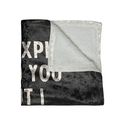 I Cannot Understand It For You Velvet Blanket