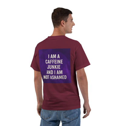 Caffeine Junkie Men's Short-Sleeve Crewneck Tee