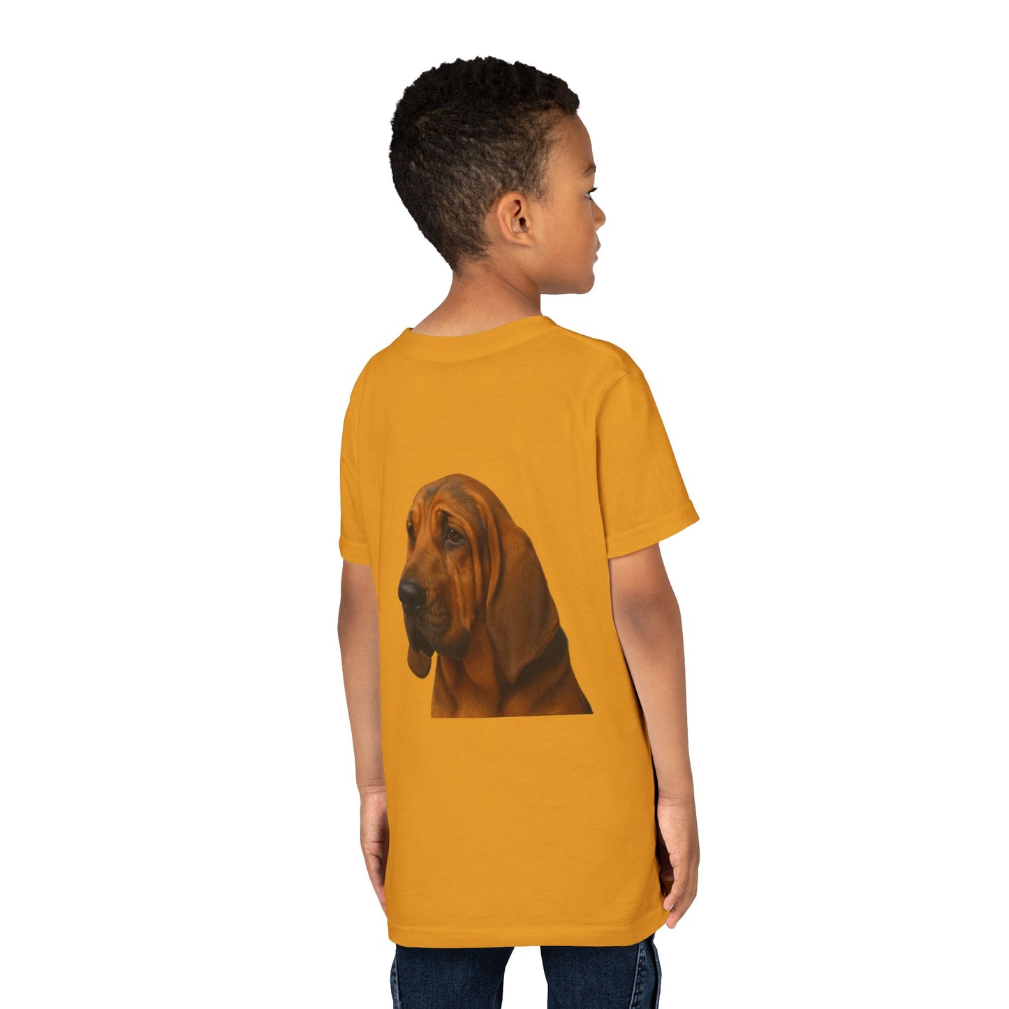 Bloodhound Head Youth Unisex Short Sleeve Crewneck Tee