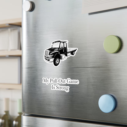 Pull Out Flatbed Tow Truck Vinyl Decal