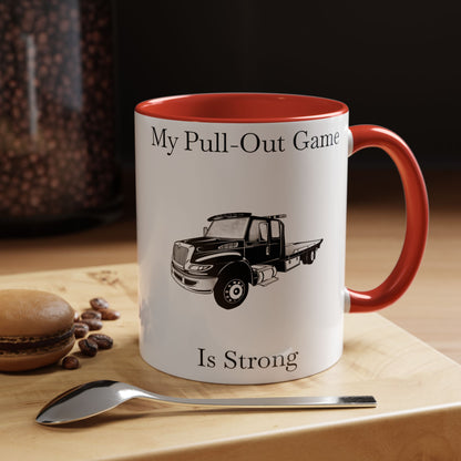 Pull Out Flatbed Tow Truck 2-Tone Coffee Mug