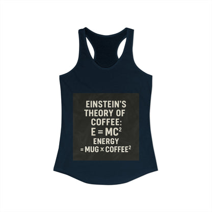 Einstein's Theory Of Coffee Women's Racerback Tank