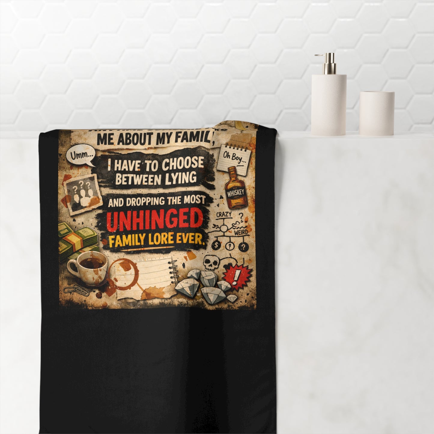 Unhinged Family Mink-Cotton  Beach Towel