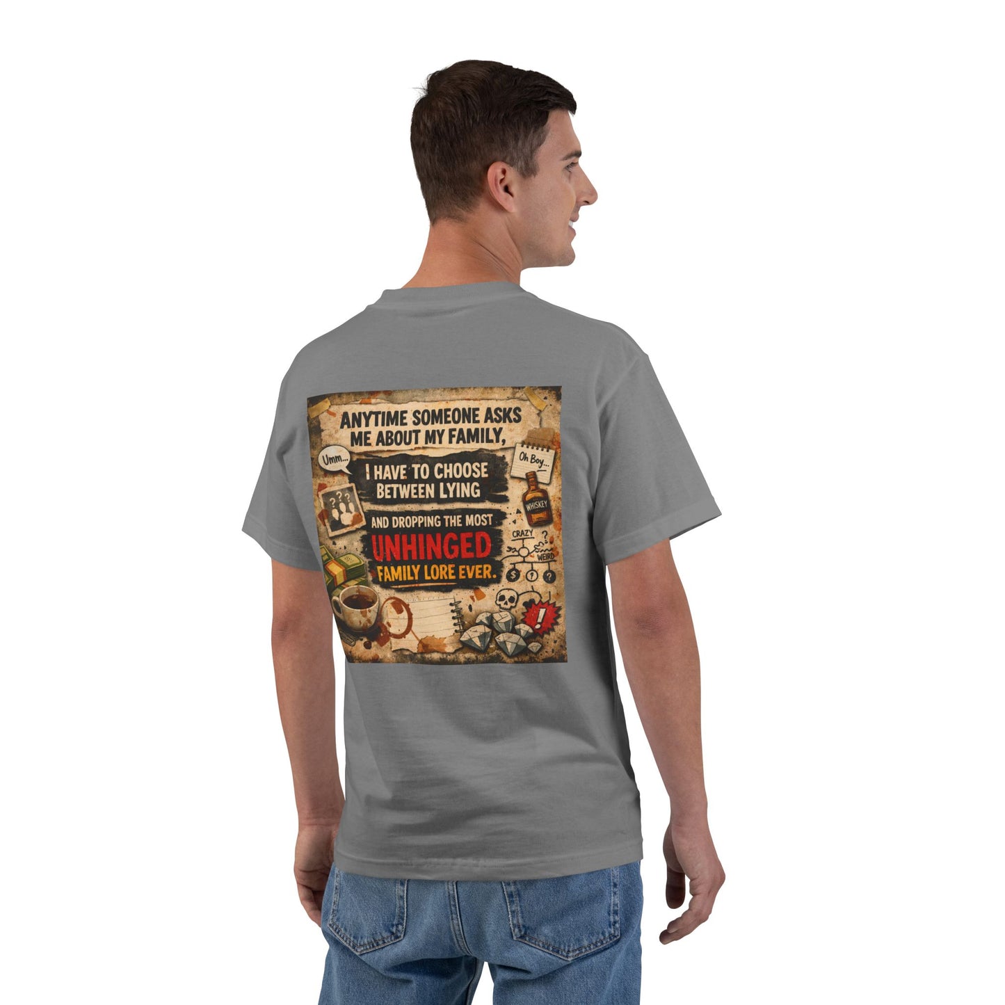 Unhinged Family Men's Short-Sleeve Crewneck Tee