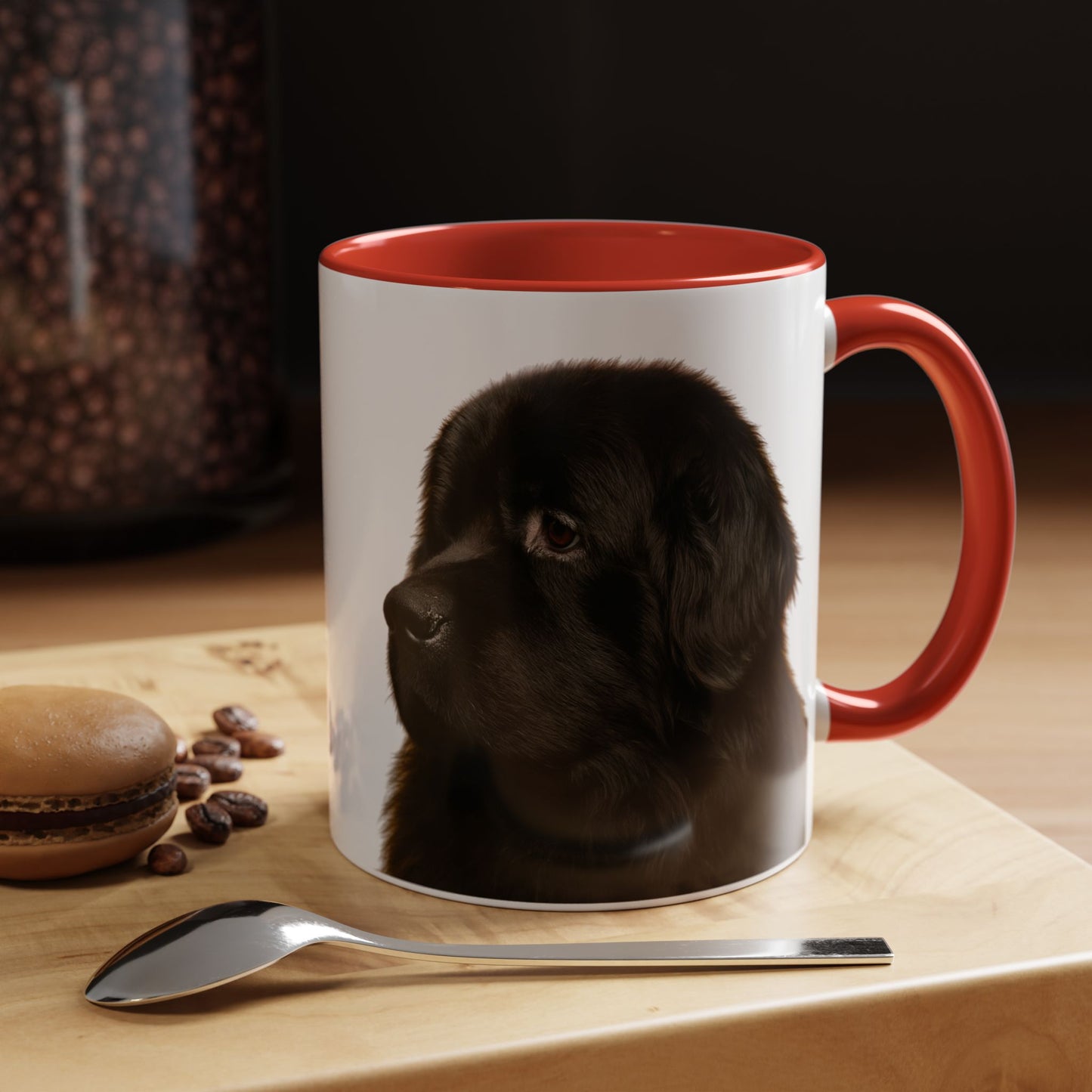 Newfie Head 2-Tone Coffee Mug