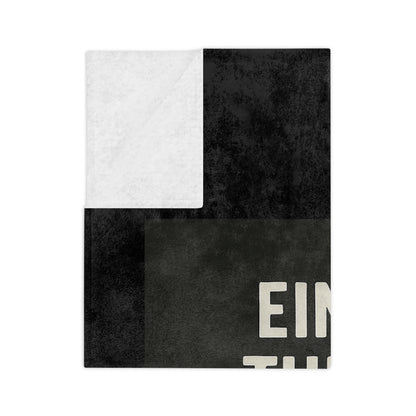 Einstein's Theory Of Coffee Velveteen Microfiber Blanket