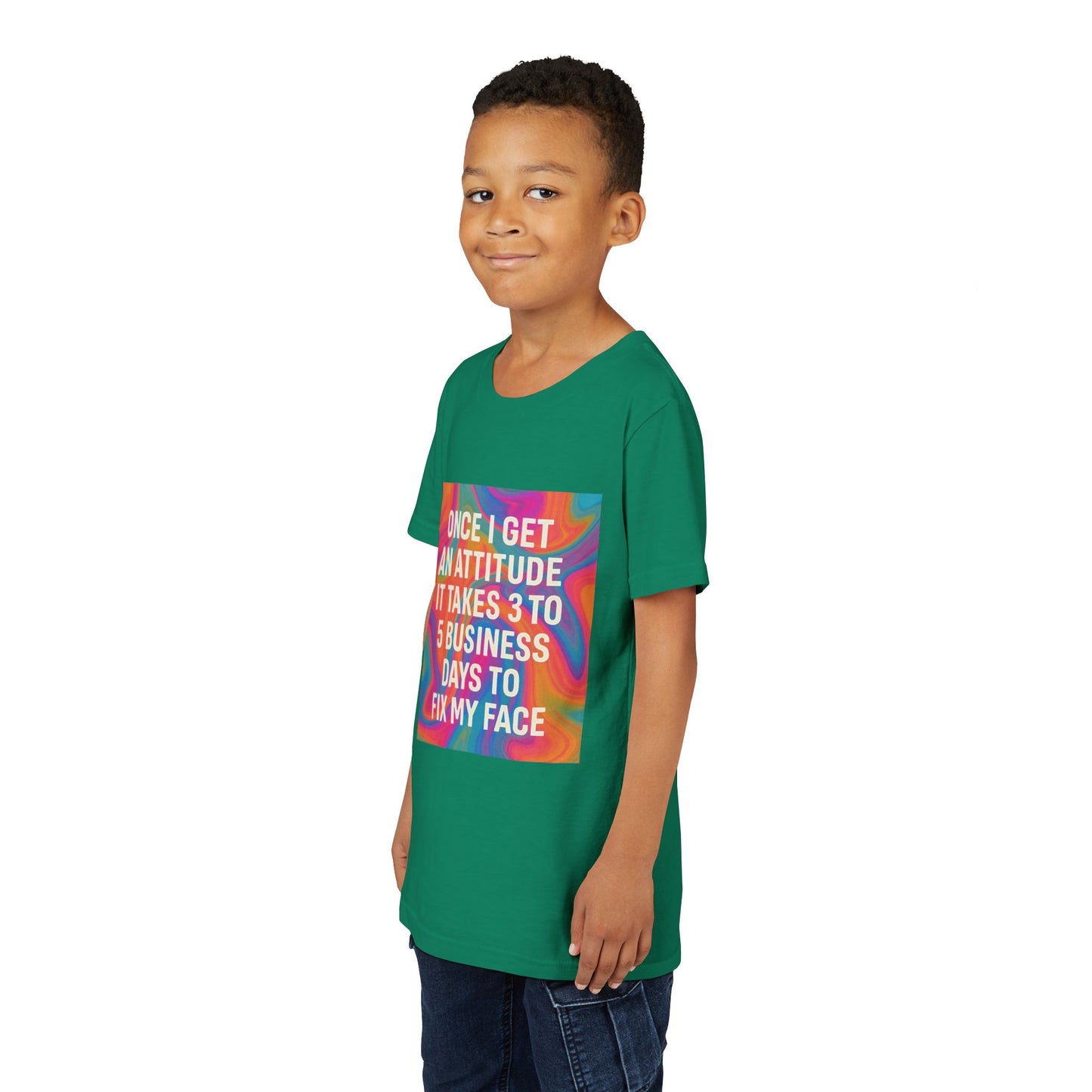 Fix My Face Youth Unisex Short Sleeve Crewneck Tee