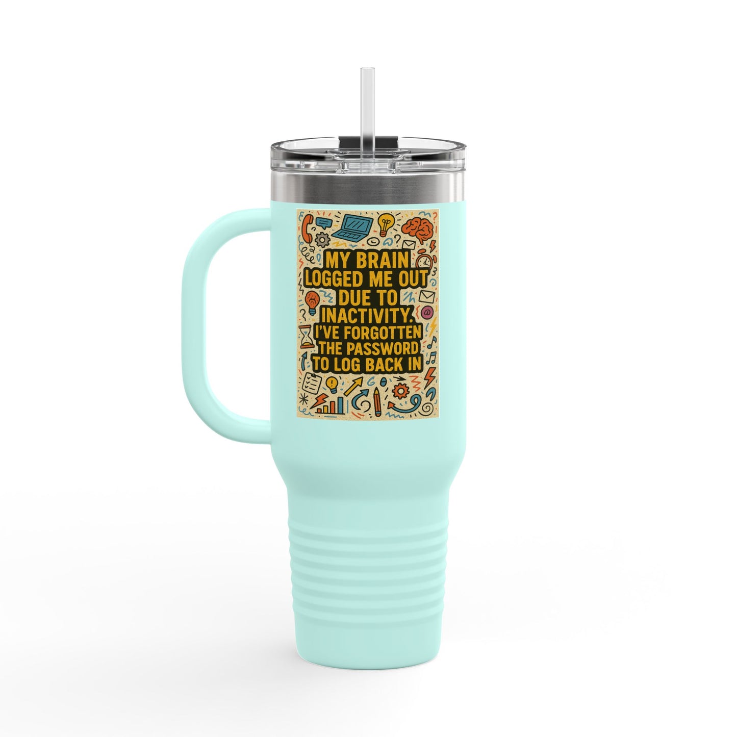 Logged Out Insulated Travel Mug