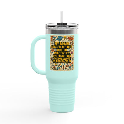 Logged Out Insulated Travel Mug