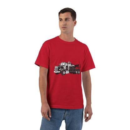 Heavy Tow Truck Men's Short-Sleeve Crewneck Tee