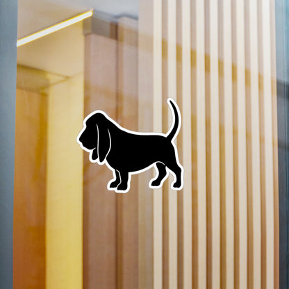 Basset Silhouette Vinyl Decal
