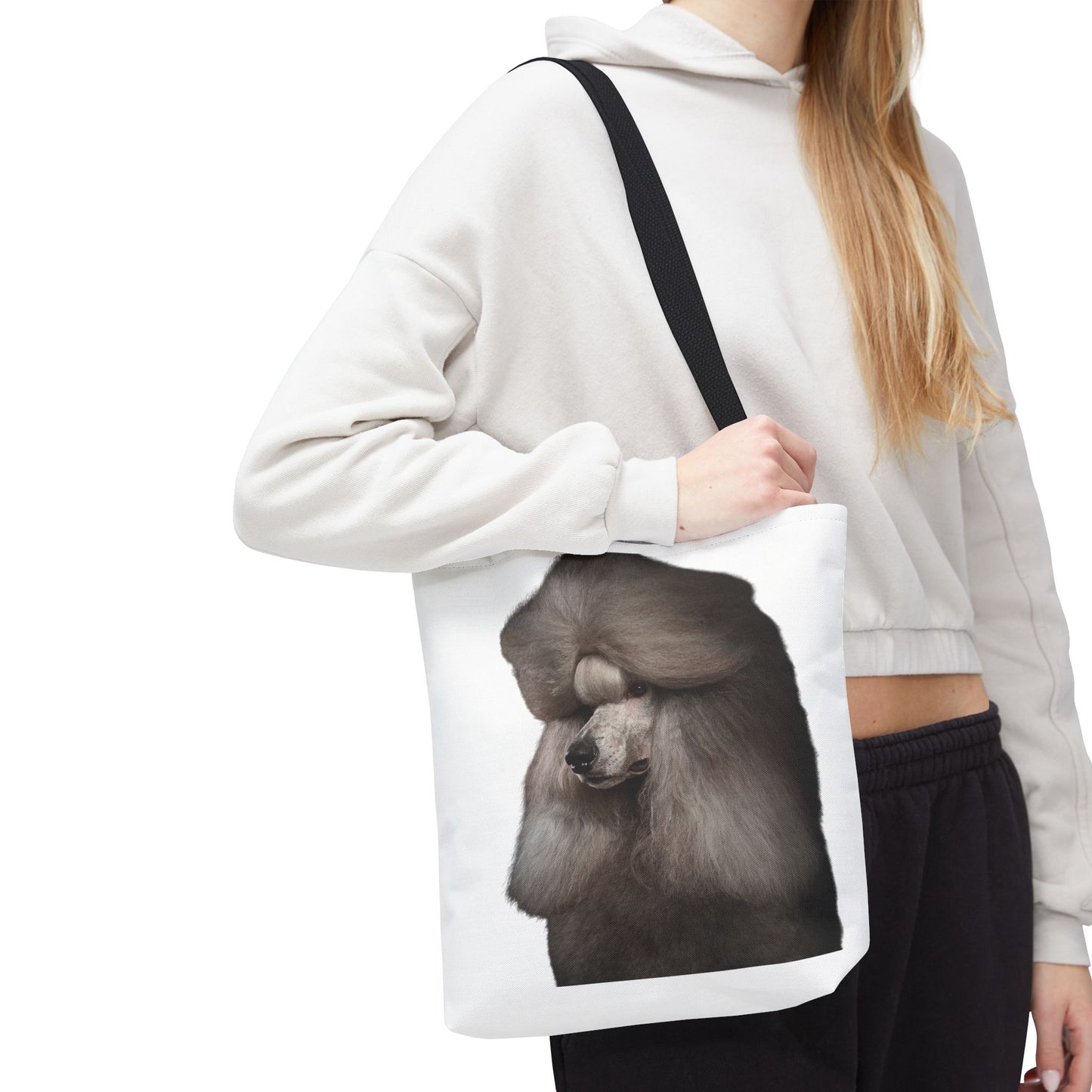 Poodle Head Tote Bag