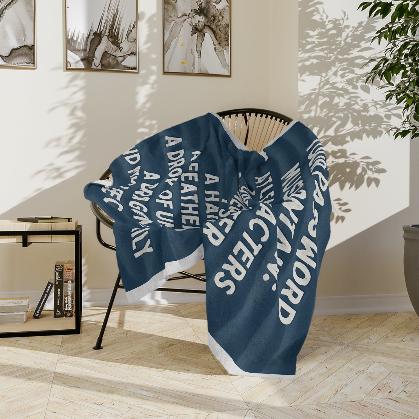 Password Velveteen Microfiber Blanket