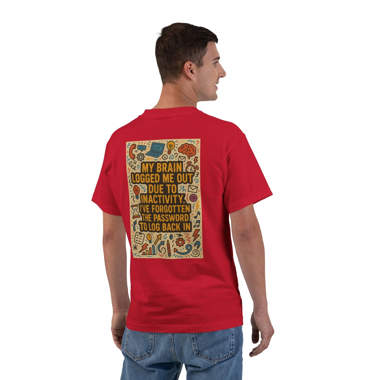 Logged Out Men's Short-Sleeve Crewneck Tee
