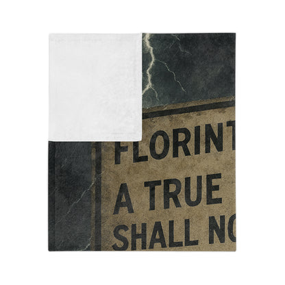 Florinthians 6:12 Velveteen Microfiber Blanket