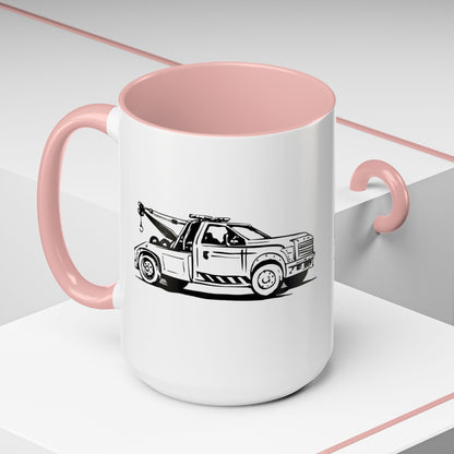 Wheel Lift Tow Truck 2-Tone Coffee Mug